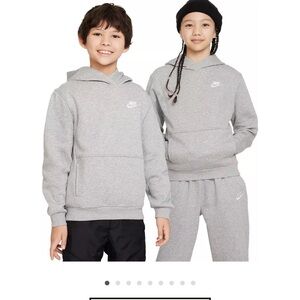 Nike Kids Light Gray Hoodie